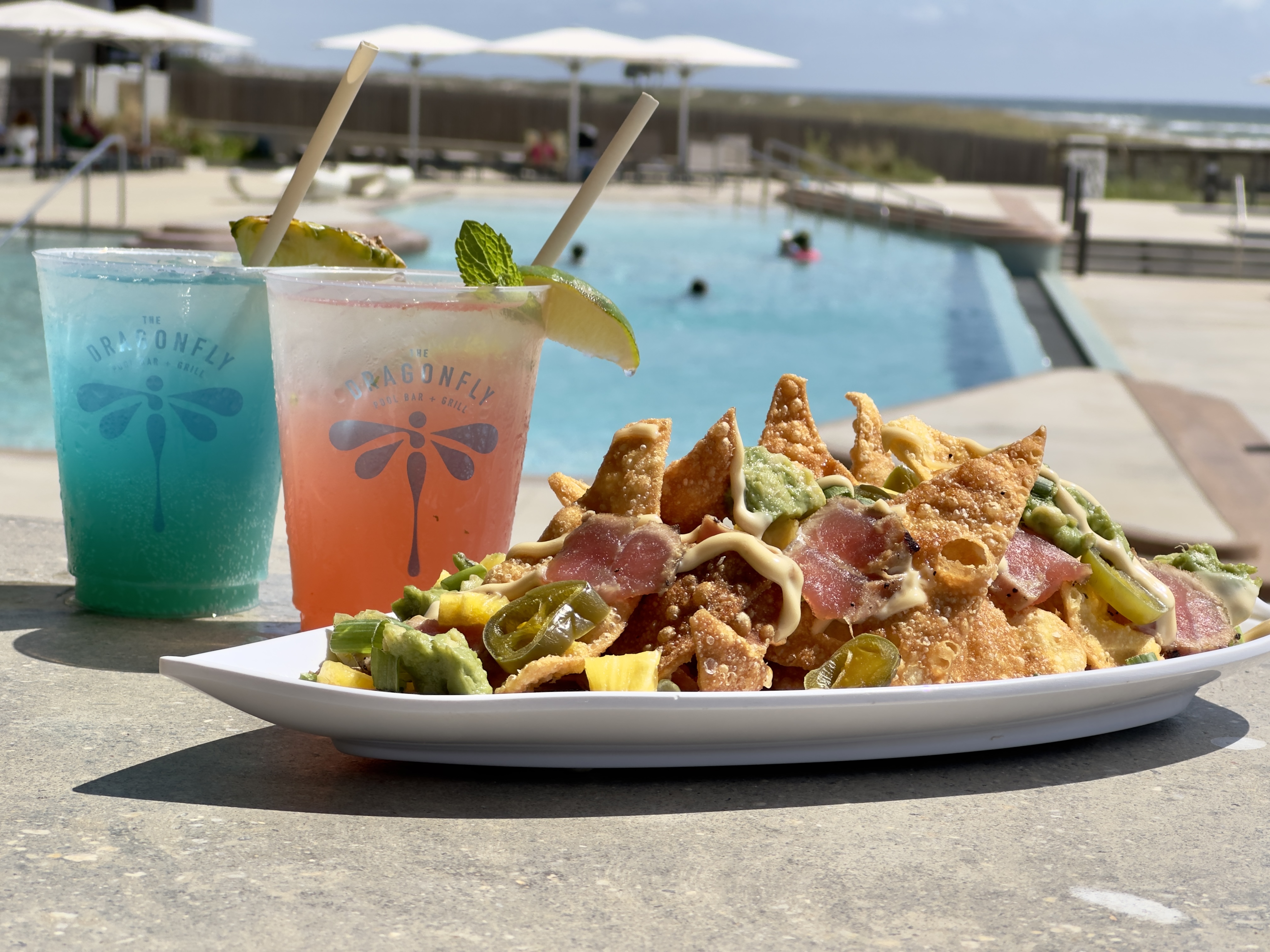 cocktail and sandwich wrap